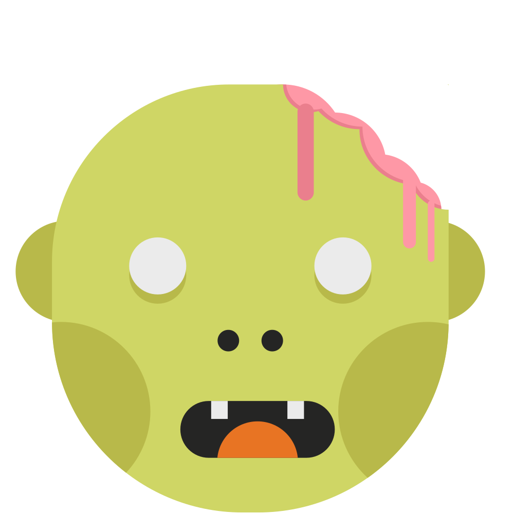 OnlineLabels Clip Art Monster Head 4
